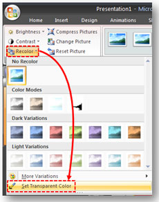 How to make images transparent in PowerPoint