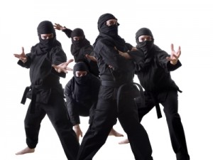 What more intimidating that one PowerPoint ninja? How about a team of PowerPoint ninjas?