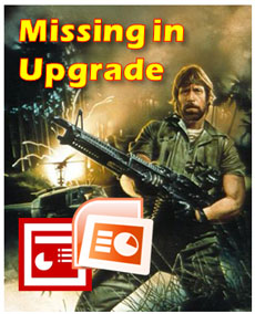 Chuck Norris would seriously maim the Microsoft product manager responsible for these upgrade oversights. 