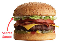 Secret sauce makes the burger and the corporate template