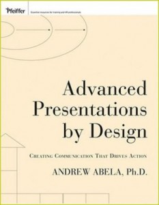 Andrew Abela's new book on presentation design.