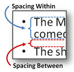 Take control of the spacing within and between lines.