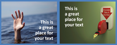 Empty space gives you a great spot to place text. (c)Thinkstock